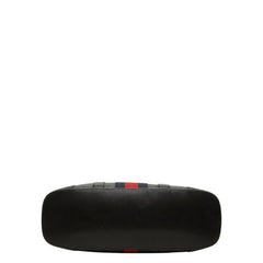 グッチ GGスプリーム シェリーライン トートバッグ 495560 ブラック グレー PVC レザー レディース GUCCI 中古