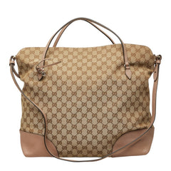 グッチ GGキャンバス ハンドバッグ ショルダーバッグ 2WAY ベージュ ピンク キャンバス レザー レディース GUCCI 【中古】
