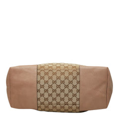グッチ GGキャンバス ハンドバッグ ショルダーバッグ 2WAY ベージュ ピンク キャンバス レザー レディース GUCCI 【中古】