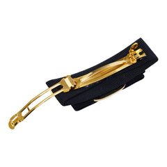 サルヴァトーレフェラガモ ヴァラリボン バレッタ ヘアクリップ ヘアアクセサリー ネイビー ナイロン レディース Salvatore Ferragamo 【中古】