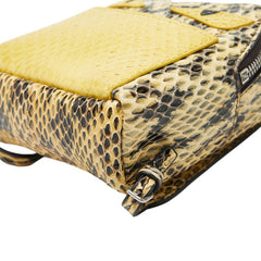 フェンディ バッグバグズ モンスター チャーム キーホルダー 7AR457 6DL イエロー マルチカラー パイソン レディース FENDI 【中古】