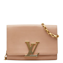 ルイ ヴィトン ポシェット ルイーズGM チェーン ショルダーバッグ M94647 ヌード ベージュピンク カーフ レディース LOUIS VUITTON 中古
