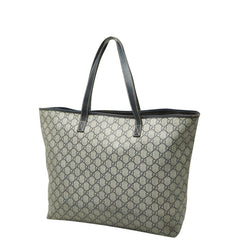 グッチ GGスプリーム トートバッグ ショルダーバッグ タトゥー 薔薇 257245 ベージュ PVC レザー ユニセックス GUCCI 中古