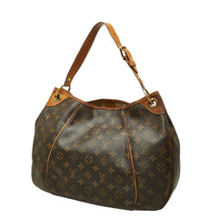 ルイ ヴィトン モノグラム ガリエラPM ワンショルダーバッグ ハンドバッグ M56382 ブラウン PVC レザー レディース LOUIS VUITTON 中古