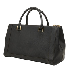 エム シー エム ハンドバッグ ショルダーバッグ 2WAY ブラック レザー レディース MCM 中古