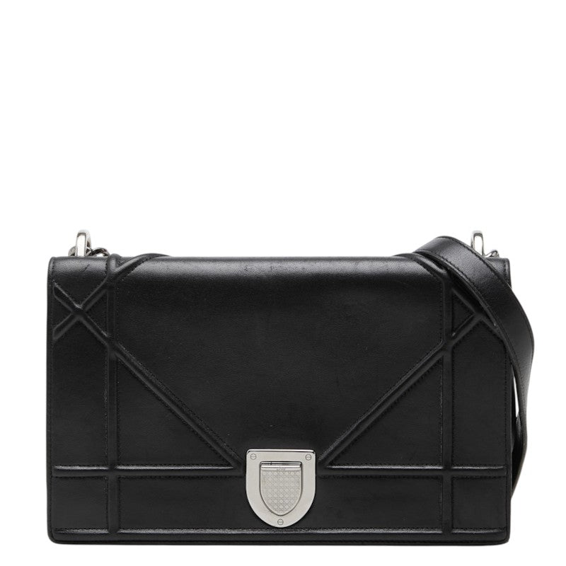 ディオール DIORAMA ディオラマ チェーン ショルダーバッグ ブラック レザー レディース Dior 中古