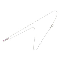 ルビー ダイヤモンド Pt900 プラチナ/K18WG ホワイトゴールド ルビー0.26ct ダイヤ0.18ct ペンダント ネックレス レディース 中古