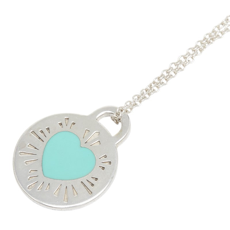 ティファニー リターン トゥ ティファニー ラウンドハート ペンダント ネックレス SV925 シルバー レディース TIFFANY&Co. 【中古】