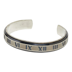ティファニー アトラス バングル シルバー ブラック チタン メンズ TIFFANY&Co. 中古