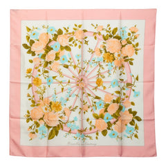 エルメス カレ90 ROMANTIQUE ロマンティック スカーフ ピンク系 シルク レディース HERMES 中古
