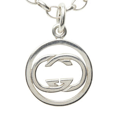 グッチ GGロゴ DOPPIA G ドッピアG チェーン ネックレス ペンダント 147749 シルバー SV925 シルバー メンズ GUCCI 中古