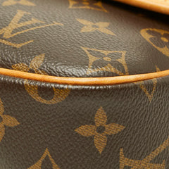 ルイ ヴィトン モノグラム ソローニュ 斜めかけ ショルダーバッグ M42250 ブラウン PVC レザー レディース LOUIS VUITTON 【中古】