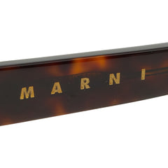 マルニ ロゴ サングラス 75K ブラウン プラスチック レディース MARNI 【中古】