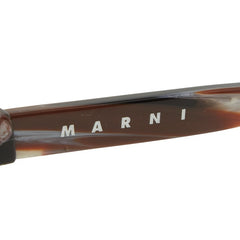 マルニ スクエアフレーム サングラス A7C ブラウン プラスチック レディース MARNI 【中古】