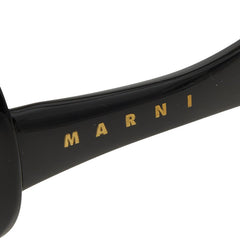 マルニ ロゴ サングラス GML ブラック プラスチック レディース MARNI 【中古】