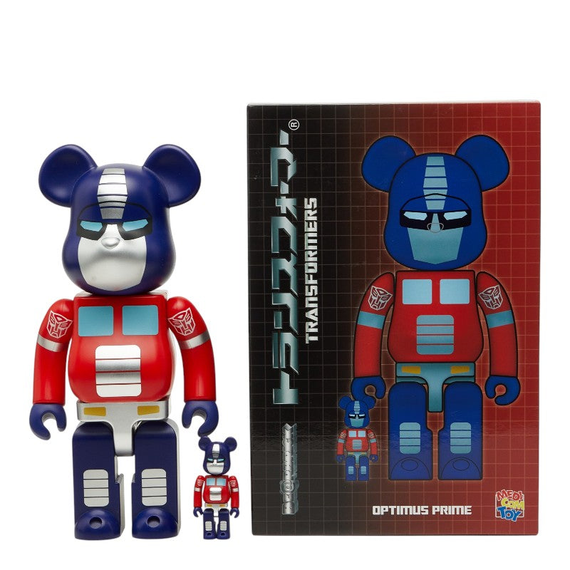 メディコムトイ ベアブリック 100%＆400％ TRANSFORMERS OPTIMUS PRIME フィギュア おもちゃ 置物 マルチカラー メンズ MEDICOM TOY 【中古】