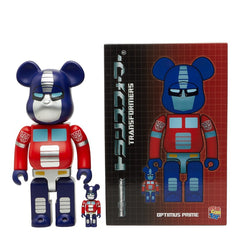 メディコムトイ ベアブリック 100%＆400％ TRANSFORMERS OPTIMUS PRIME フィギュア おもちゃ 置物 マルチカラー メンズ MEDICOM TOY 【中古】