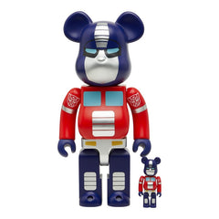 メディコムトイ ベアブリック 100%＆400％ TRANSFORMERS OPTIMUS PRIME フィギュア おもちゃ 置物 マルチカラー メンズ MEDICOM TOY 【中古】