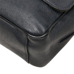 ルイ ヴィトン タイガ ロマンMM 斜め掛け ショルダーバッグ メッセンジャーバッグ M32624 ネイビー レザー レディース LOUIS VUITTON 中古