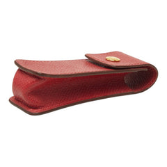 エルメス リップケース ガムケース 印鑑ケース レッド系 レザー レディース HERMES 中古