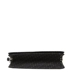ディオール トロッター D'Trick ワンショルダーバッグ 05-MA-0024 ブラック キャンバス レザー レディース Dior 中古