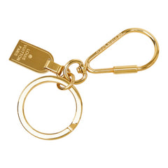 ルイ ヴィトン ポルトクレ ミニトラベル プレートタグ キーリング キーホルダー M65996 ゴールド メッキ レディース LOUIS VUITTON 中古