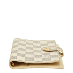 ルイ ヴィトン ダミエ アズール アジェンダPM 手帳カバー R20706 ホワイト PVC レザー レディース LOUIS VUITTON 中古