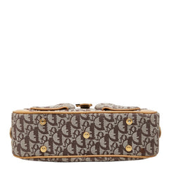 ディオール トロッター ダブルサドル ハンドバッグ ベージュ キャンバス レザー レディース Dior 中古
