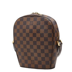 ルイ ヴィトン ダミエ イパネマPM 斜め掛け ショルダーバッグ N51294 ブラウン PVC レザー レディース LOUIS VUITTON 中古