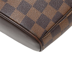 ルイ ヴィトン ダミエ イパネマPM 斜め掛け ショルダーバッグ N51294 ブラウン PVC レザー レディース LOUIS VUITTON 中古