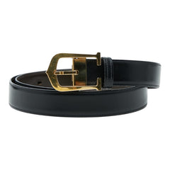 カルティエ C アロンジェ リバーシブル ベルト ブラック ブラウン レザー メンズ CARTIER 【中古】