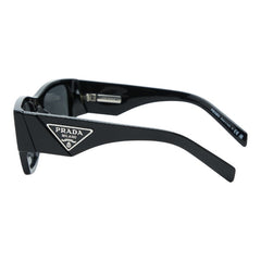 プラダ 三角ロゴプレート サングラス SPR 10Z-F ブラック プラスチック レディース PRADA 中古