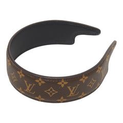 ルイ ヴィトン モノグラム ヘッドバンド LV アウトライン カチューシャ ヘアアクセサリー M94557 ブラウン PVC レザー レディース LOUIS VUITTON 【中古】