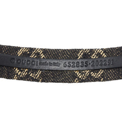 グッチ GGロゴ カチューシャ ヘアアクセサリー 652835 ブラック デニム レディース GUCCI 【中古】