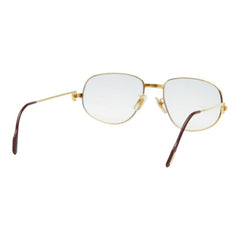 カルティエ 度入り フルリム 眼鏡 ゴールド メッキ レディース CARTIER 中古