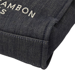 シャネル ココマーク ドーヴィルPM チェーン トートバッグ ショルダーバッグ ネイビー キャンバス レザー レディース CHANEL 【中古】