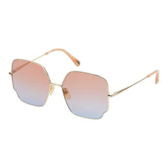 クロエ ロゴ アイウェア サングラス CH0092S ゴールド ピンク系 プラスチック メッキ レディース Chloe 【中古】