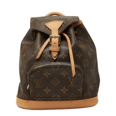 ルイ ヴィトン モノグラム ミニ モンスリ リュック バックパック M51137 ブラウン PVC レザー レディース LOUIS VUITTON 【中古】