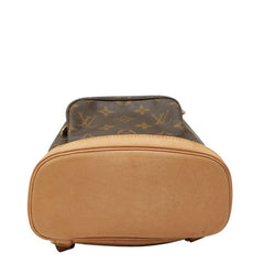 ルイ ヴィトン モノグラム ミニ モンスリ リュック バックパック M51137 ブラウン PVC レザー レディース LOUIS VUITTON 【中古】