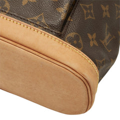 ルイ ヴィトン モノグラム ミニ モンスリ リュック バックパック M51137 ブラウン PVC レザー レディース LOUIS VUITTON 【中古】