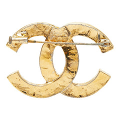 シャネル ココマーク ブローチ ゴールド メッキ ラインストーン レディース CHANEL 【中古】