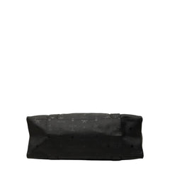 エム シー エム ヴィセトス トートバッグ ショルダーバッグ ブラック PVC レディース MCM 【中古】