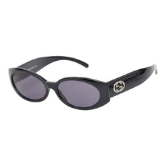 グッチ ヴィンテージ インターロッキングG セルフレーム サングラス アイウェア GG2196 ブラック プラスチック レディース GUCCI 【中古】