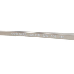 プラダ ロゴ メガネ 眼鏡 度数なし VPR54FA シルバー ブラック メタル プラスチック メンズ PRADA 【中古】