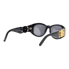 ヴェルサーチェ サイドメデューサ サングラス MOD424 ブラック ゴールド プラスチック レディース VERSACE 【中古】