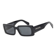 プラダ ロゴ スクエア セルフレーム フルリム アイウェア サングラス SPRA07 ブラック プラスチック レディース PRADA 【中古】