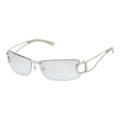 ディオール Dロゴ サングラス YB7VV シルバー メタル ラインストーン プラスチック レディース Dior 【中古】