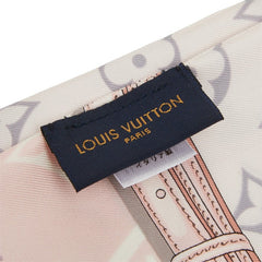 ルイ ヴィトン バンドー モノグラム コンフィデンシャル スカーフ M70637 ピンク マルチカラー シルク レディース LOUIS VUITTON 中古