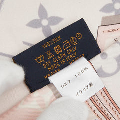 ルイ ヴィトン バンドー モノグラム コンフィデンシャル スカーフ M70637 ピンク マルチカラー シルク レディース LOUIS VUITTON 中古