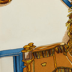 エルメス カレ90 MUSEE 博物館 スカーフ 大判 ブラック系 マルチカラー シルク レディース HERMES 中古